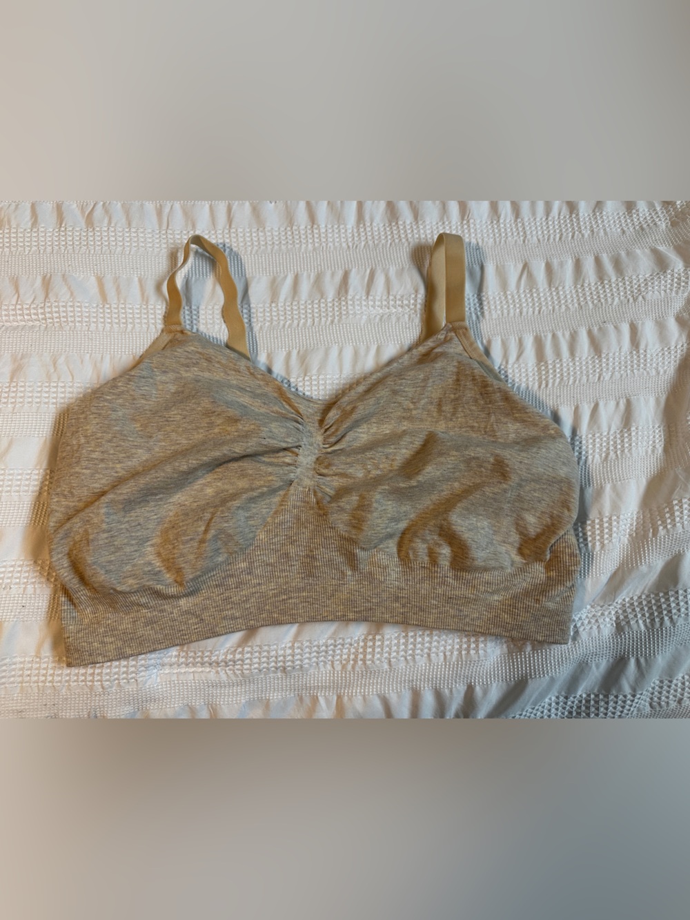 Kindred Bravely Heathered Beige Seamless Nursing Bralette